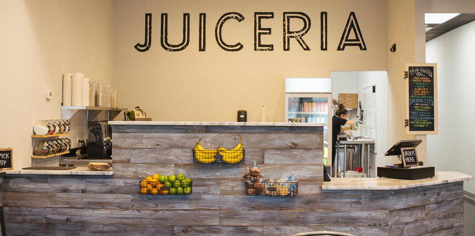 Juiceria front counter